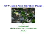5000 Gallon Pond Filtration System