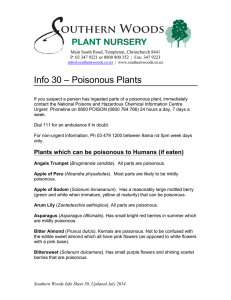 Info 30 - Poisonous Plants