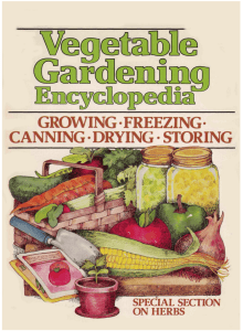 Vegetable Gardening Encyclopedia with Special Herb Section