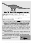 FACT SHEET: supersaurus