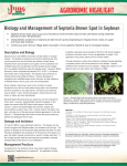 Biology and Management of Septoria Brown Spot in Soybean