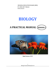 biology practical manual for form four