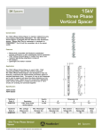 15kV Three Phase Vertical Spacer