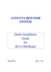 Quick Installation Guide RCI-USB
