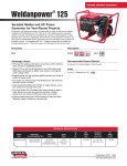 Engine Driven Welders: Weldanpower 125