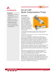 SA-32 CSP Alpha Contamination Probe Data Sheet