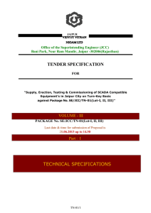 Specs Part I - Jaipur Vidyut Vitran Nigam Limited ,Government of