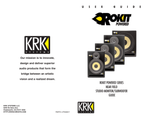 ROKIT POWERED SERIES NEAR FIELD STUDIO MONITOR