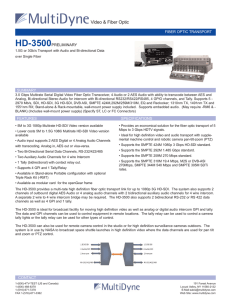HD-3500 Data Sheet