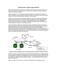 Transorb power supply surge protection