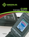 View Greenlee CS-8000 spec sheet