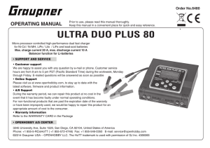 Graupner ULTRA DUO PLUS 80 Charger