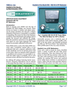 Heathkit HM-102 - Orange County (California) Amateur Radio Club