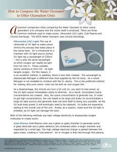 How to Compare Water Ozonators