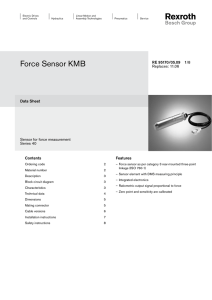 Force Sensor KMB - Airline Hydraulics