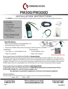 PM300/PM300D - Command Access