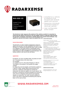 Radarxense datasheet RXS-SOG-15