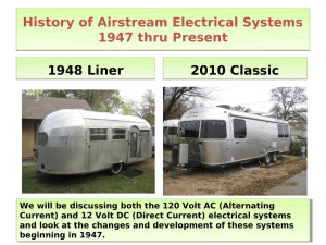 History of Airstream Electrical Systems 1947 thru
