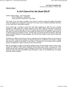 A JLH Class-A for the Quad ESL57