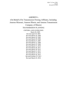 Ameren TO Planning Criteria Guidelines