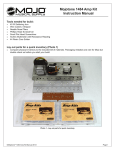 Mojotone 1484 Amp Kit Manual