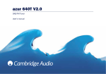 azur 640T V2.0 - Cambridge Audio