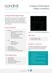 Analog and Mixed Signal Design Consultancy