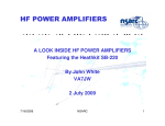 HF Power Amplifiers featuring the Heath SB-220