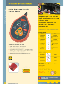 Industrial Socket Testers 400V Truck and Coach Socket Tester
