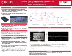 Low Cost Pure Sine Wave Solar Inverter Circuit