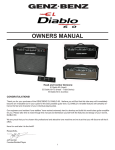EL DIABLO 60 Owners Manual
