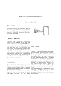 SRF04 Ultrasonic Range Finder