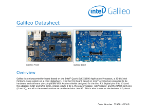 Intel® Galileo Gen 1 Development Board: Datasheet