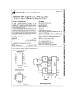 ADC0820 8-Bit High Speed MuP Compatible A/D Converter with