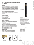 Audix M1280B specification sheet