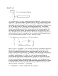 Lenz`s Law - Union College Math Department Home Page