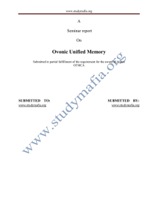 Ovonic Unified Memory pdf Report Free