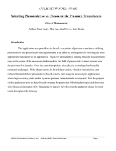 Selecting Piezoresistive vs. Piezoelectric Pressure