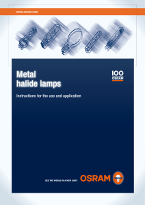 Metal halide lamps