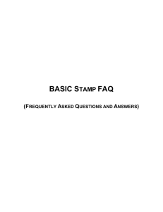basic stamp faq