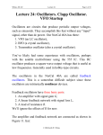 Lecture 24: Oscillators. Clapp Oscillator. VFO Startup