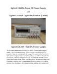 Agilent E3630A Triple DC Power Supply Agilent 34401A Digital