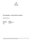 Film capacitors - Power Factor Correction