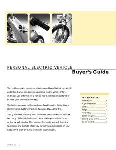 Buyer`s Guide - electrathon of tampa bay