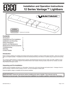 12 Series Vantage™ Lightbars