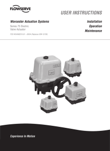 Series 75 Actuator Service