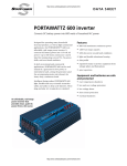 PORTAWATTZ 600 inverter