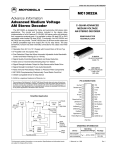 MC13022A Advanced Medium Voltage AM Stereo Decoder