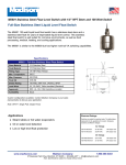Full-Size Stainless Steel Liquid Level Float Switch