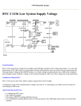 DTC C1236 Low System Supply Voltage